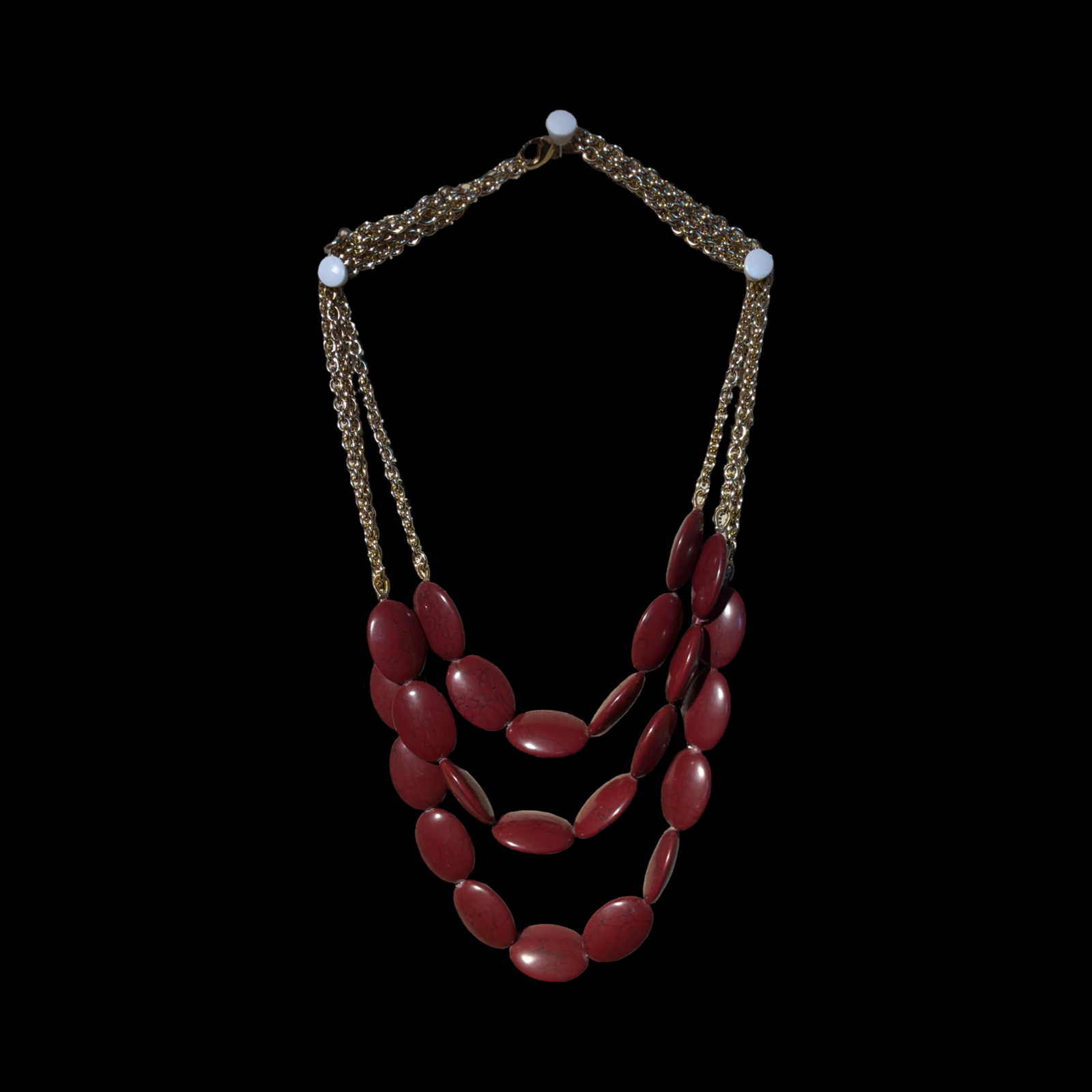 TALBOTS WINE A LITTLE NECKLACE