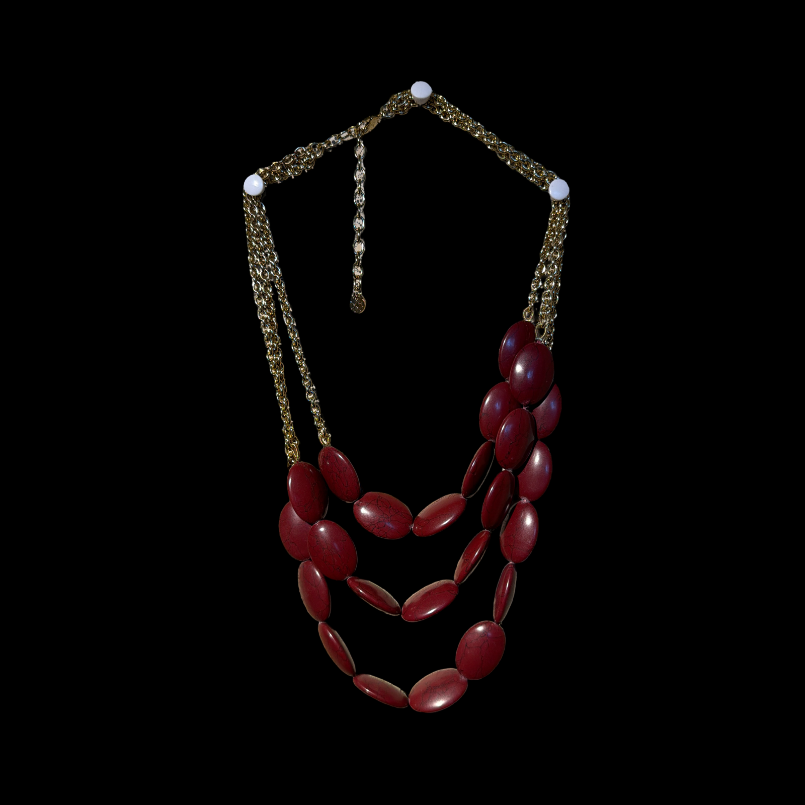 TALBOTS WINE A LITTLE NECKLACE