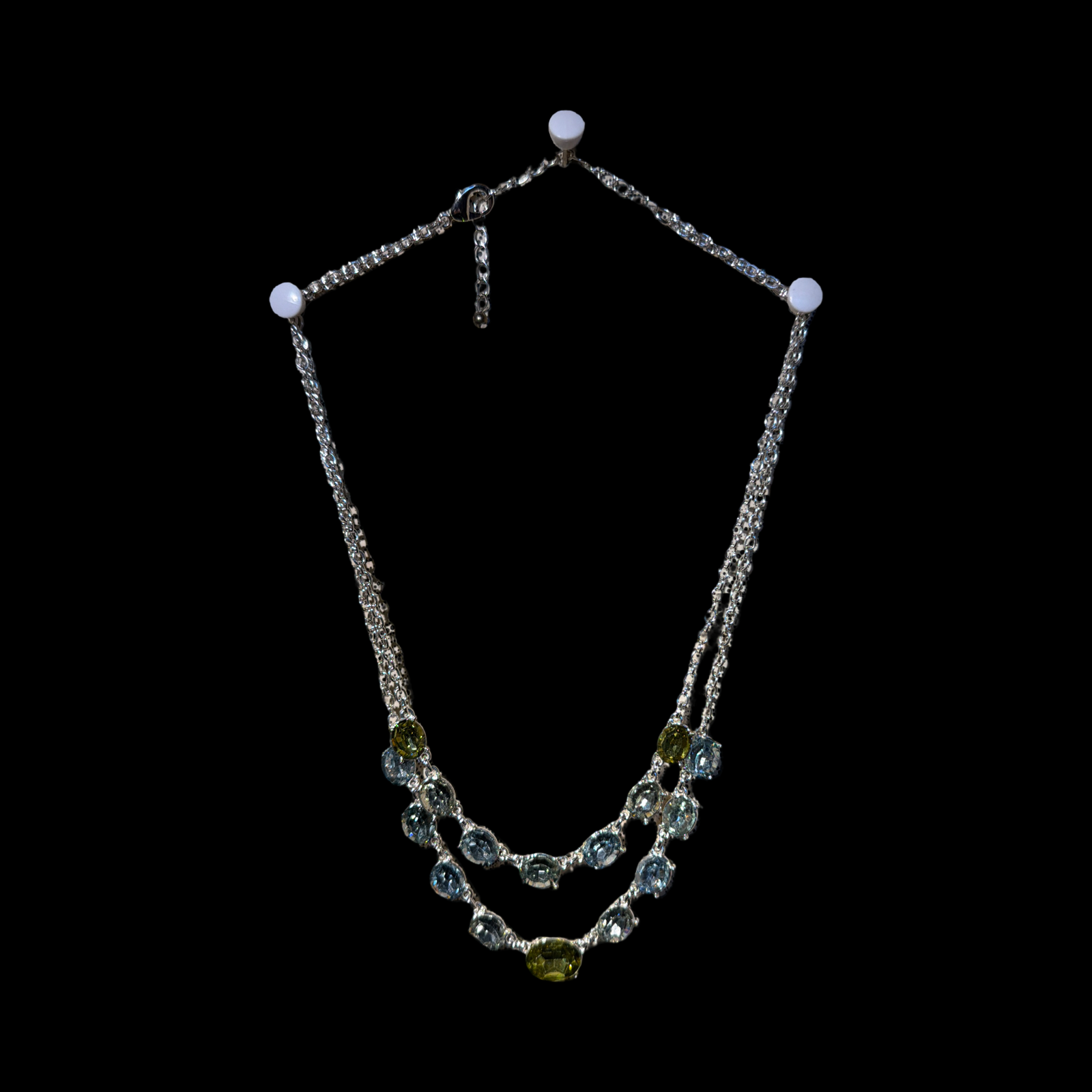 OCEAN HUES RHINESTONE NECKLACE