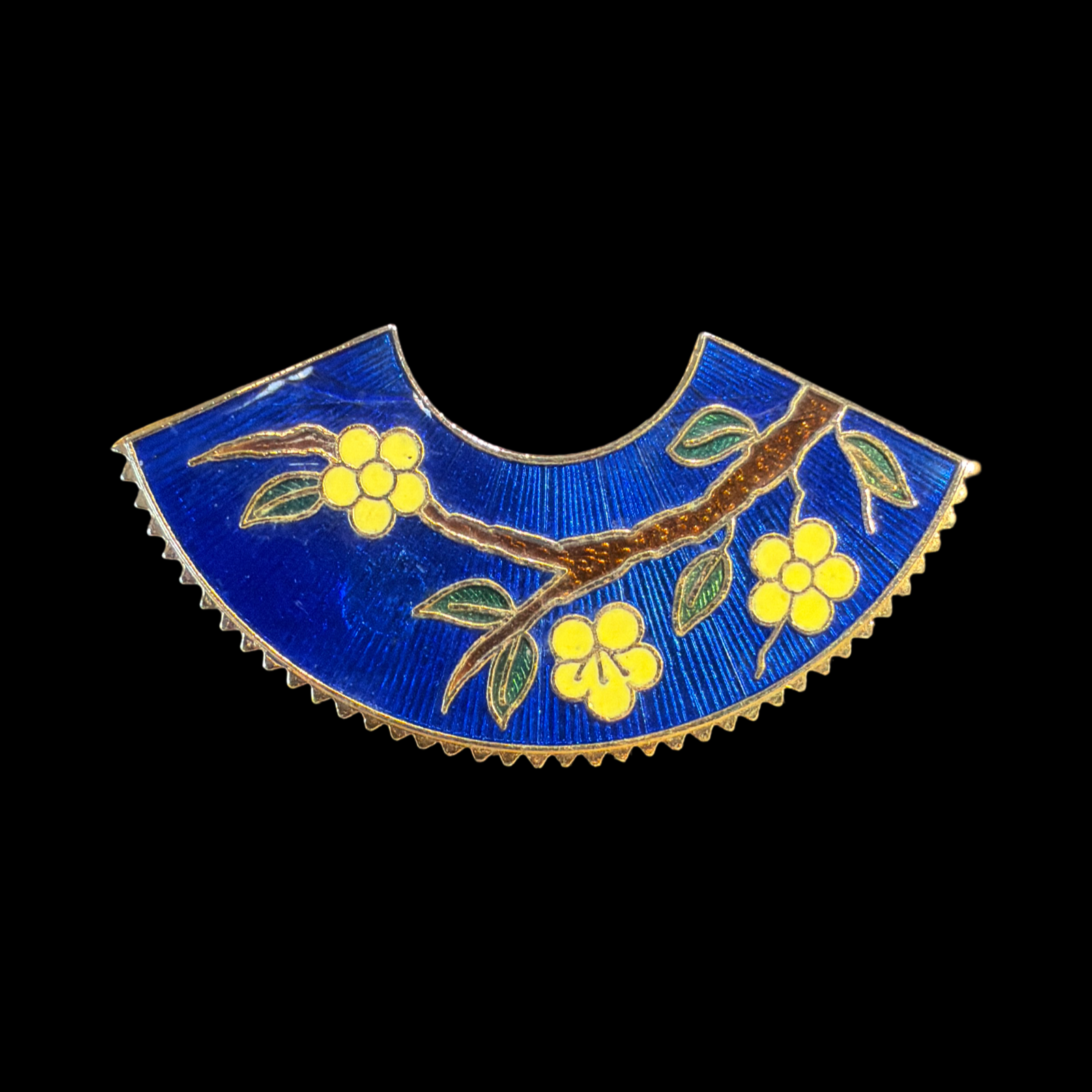 BLUE CLOISONNE STYLE SCARF CLIP