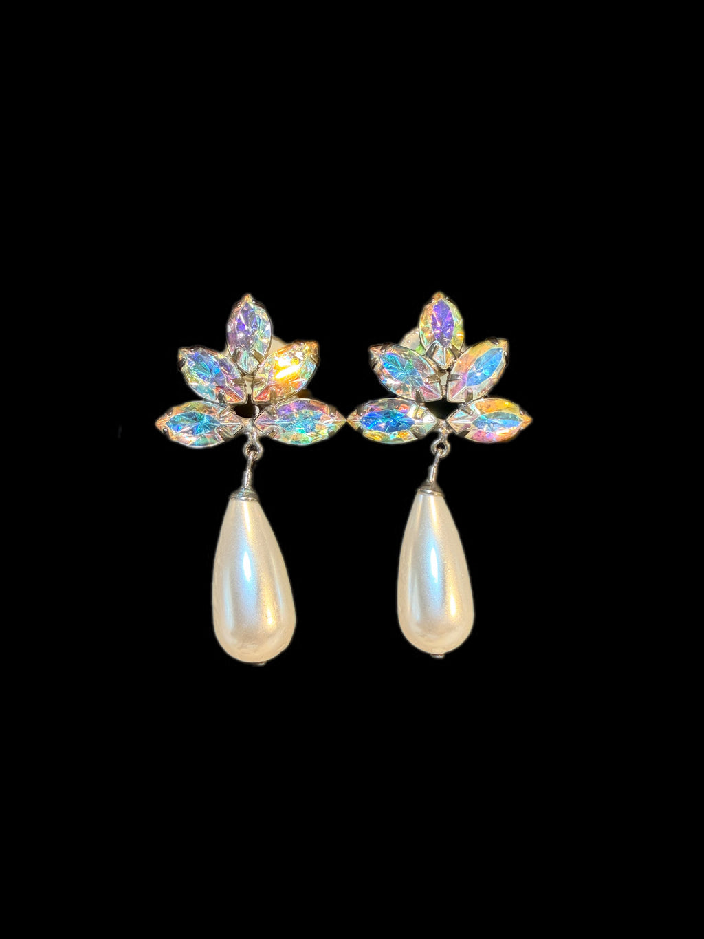 AB & PEARL EARRINGS