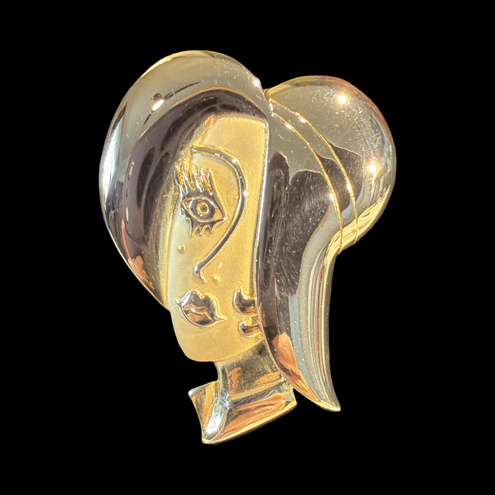FLAPPER GOLDIE BROOCH