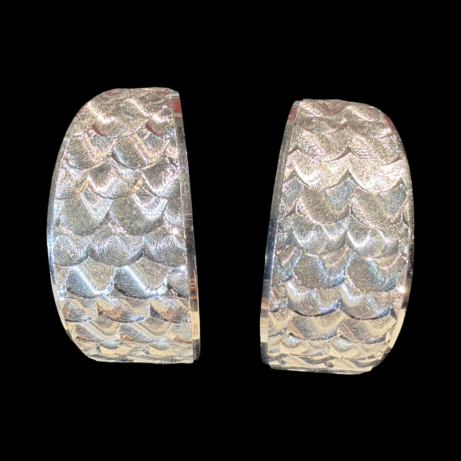 STEP ABOVE CROWN TRIFARI HOOPS