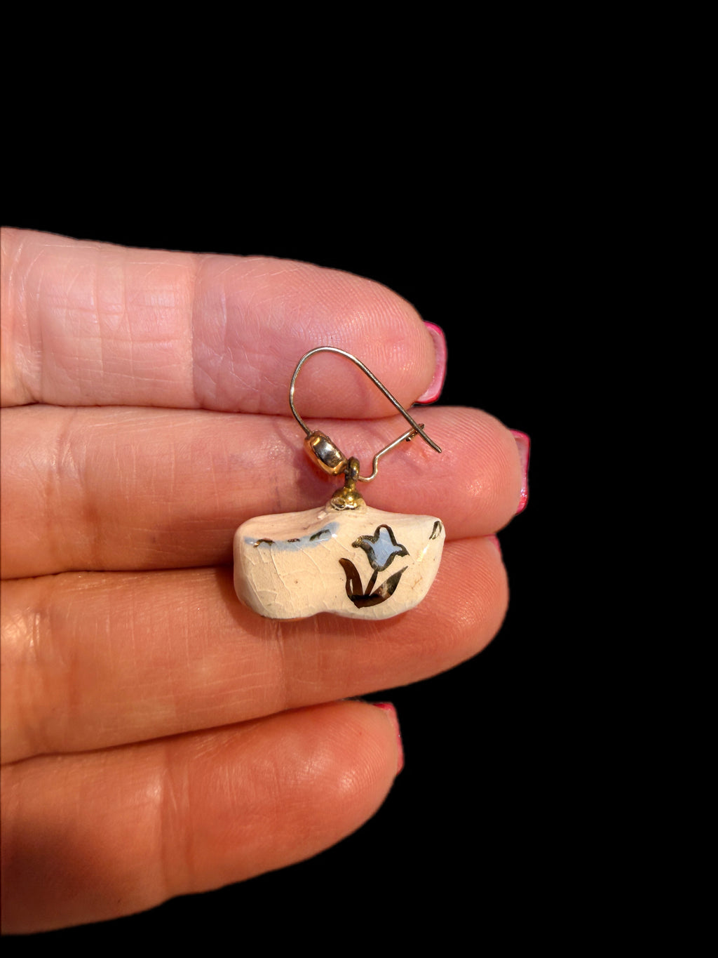 PORCELAIN HOLLAND CLOG EARRINGS