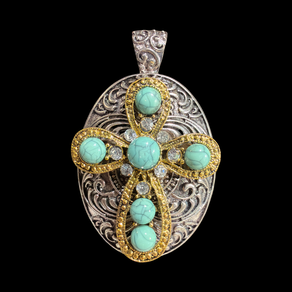 SOUTHWESTERN CROSS PENDANT
