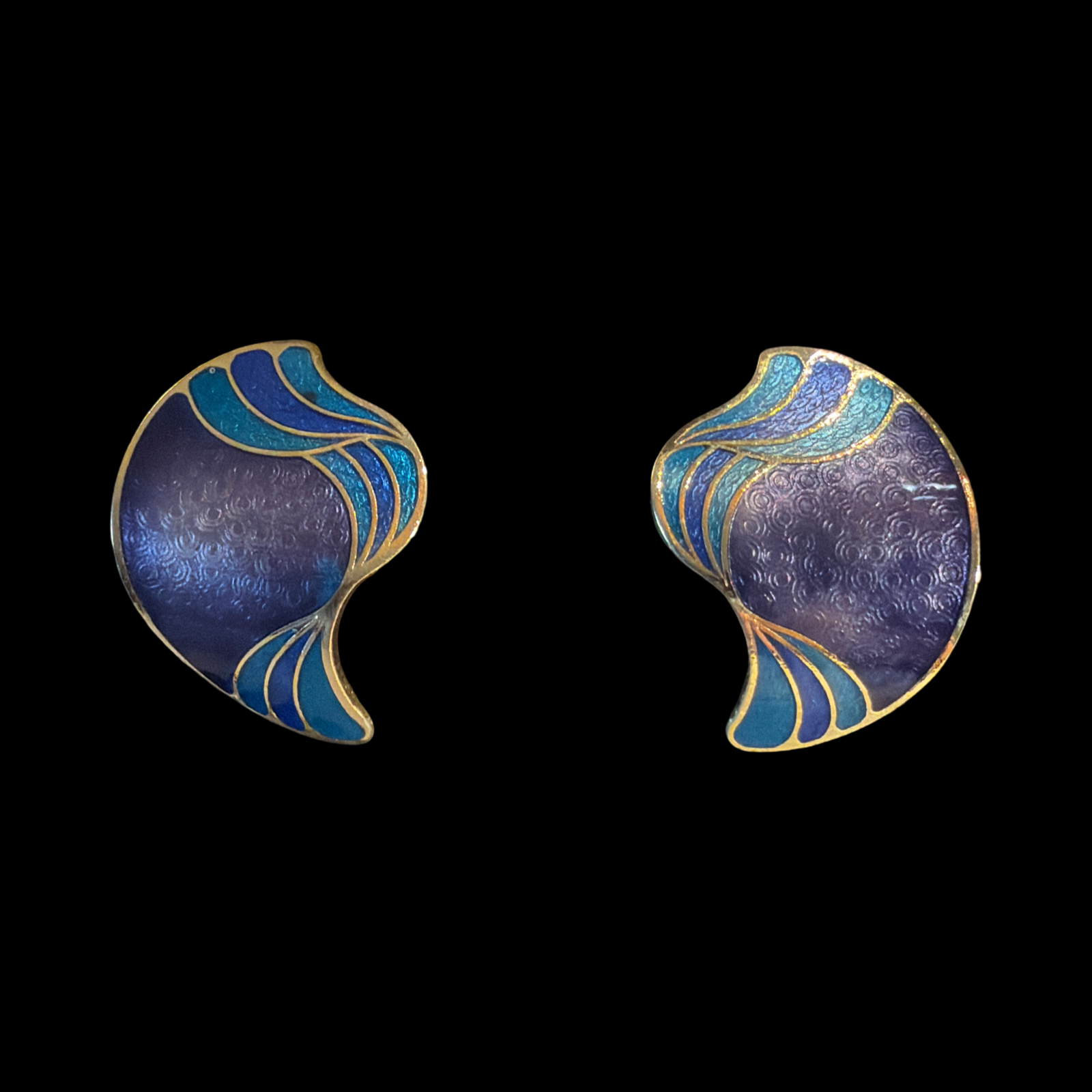 PURPLE WAVE EARRINGS