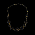 BLACK WITH GOLD DRIZZLE NECKLACE