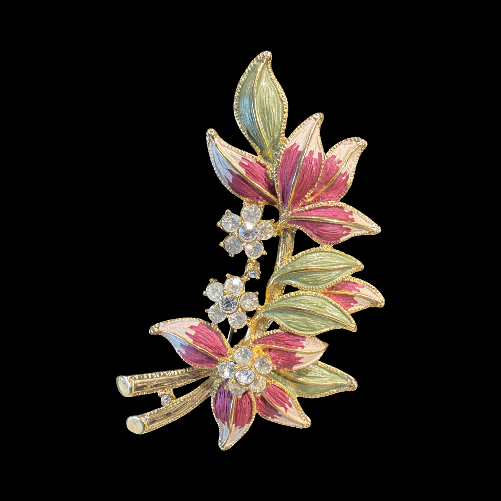 SHOW STOPPER ORCHID BROOCH