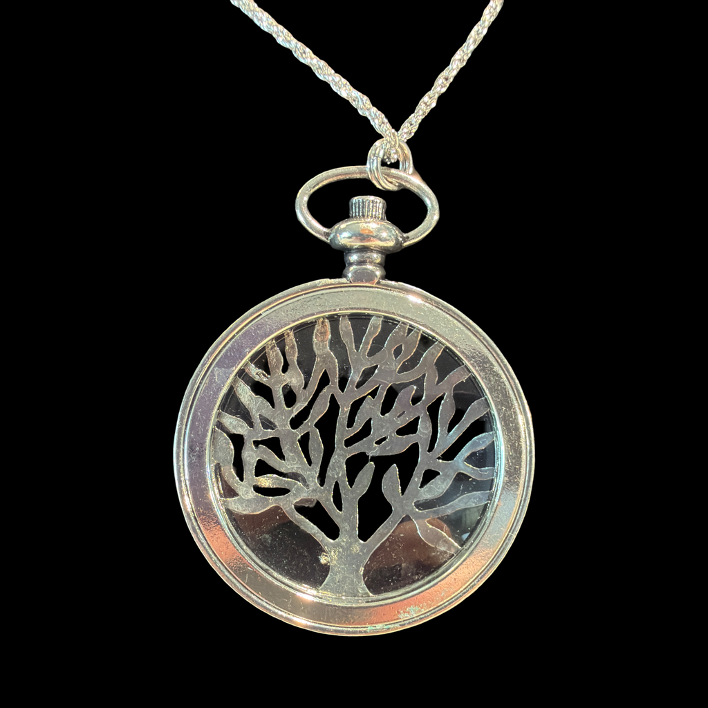POCKET WATCH PENDANT TREE OF LIFE