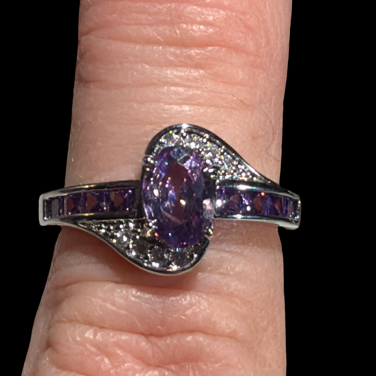 COSTUME AMETHYST RING