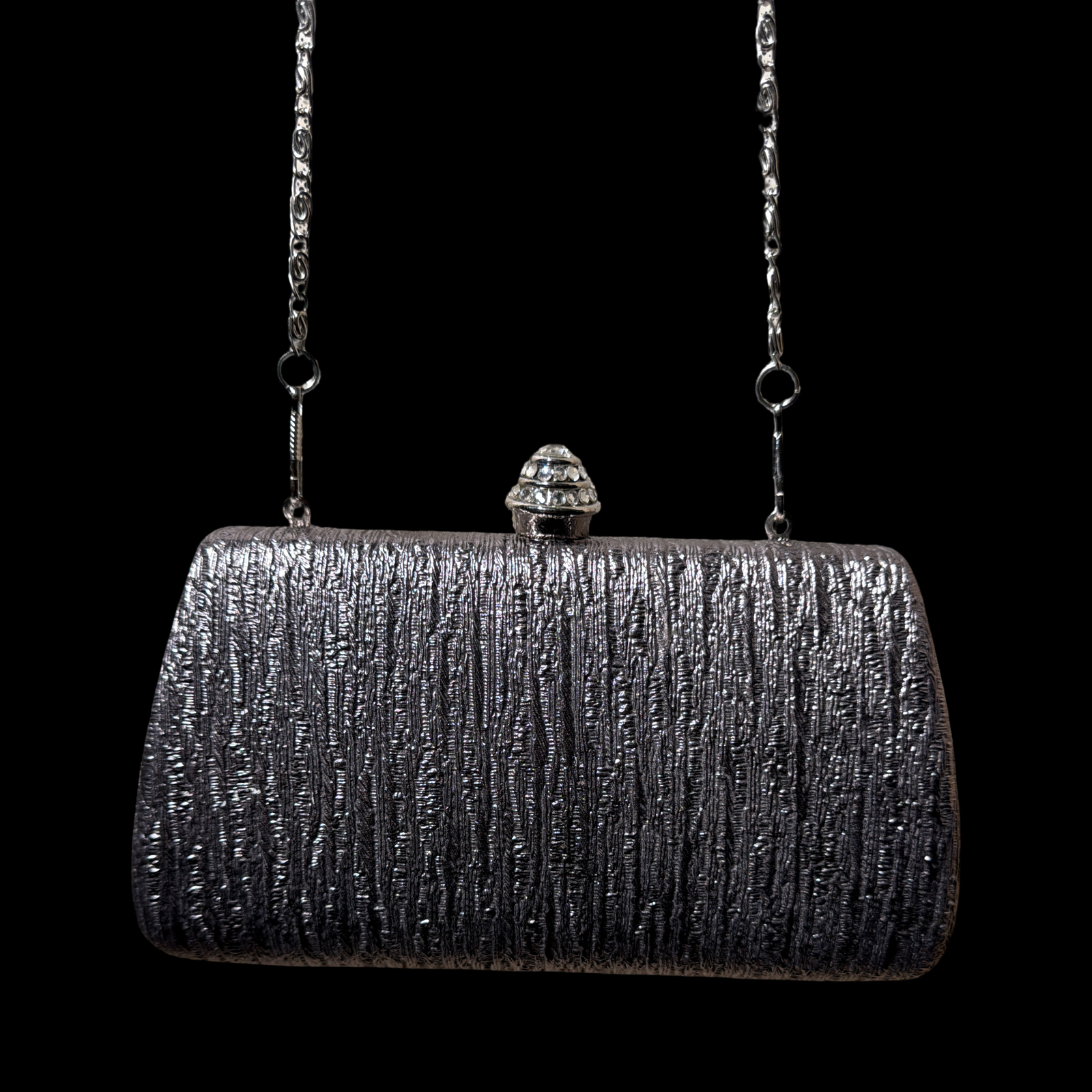 METALLIC LAVENDER CLUTCH