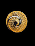 CAPRI SPIRAL GOLD BROOCH