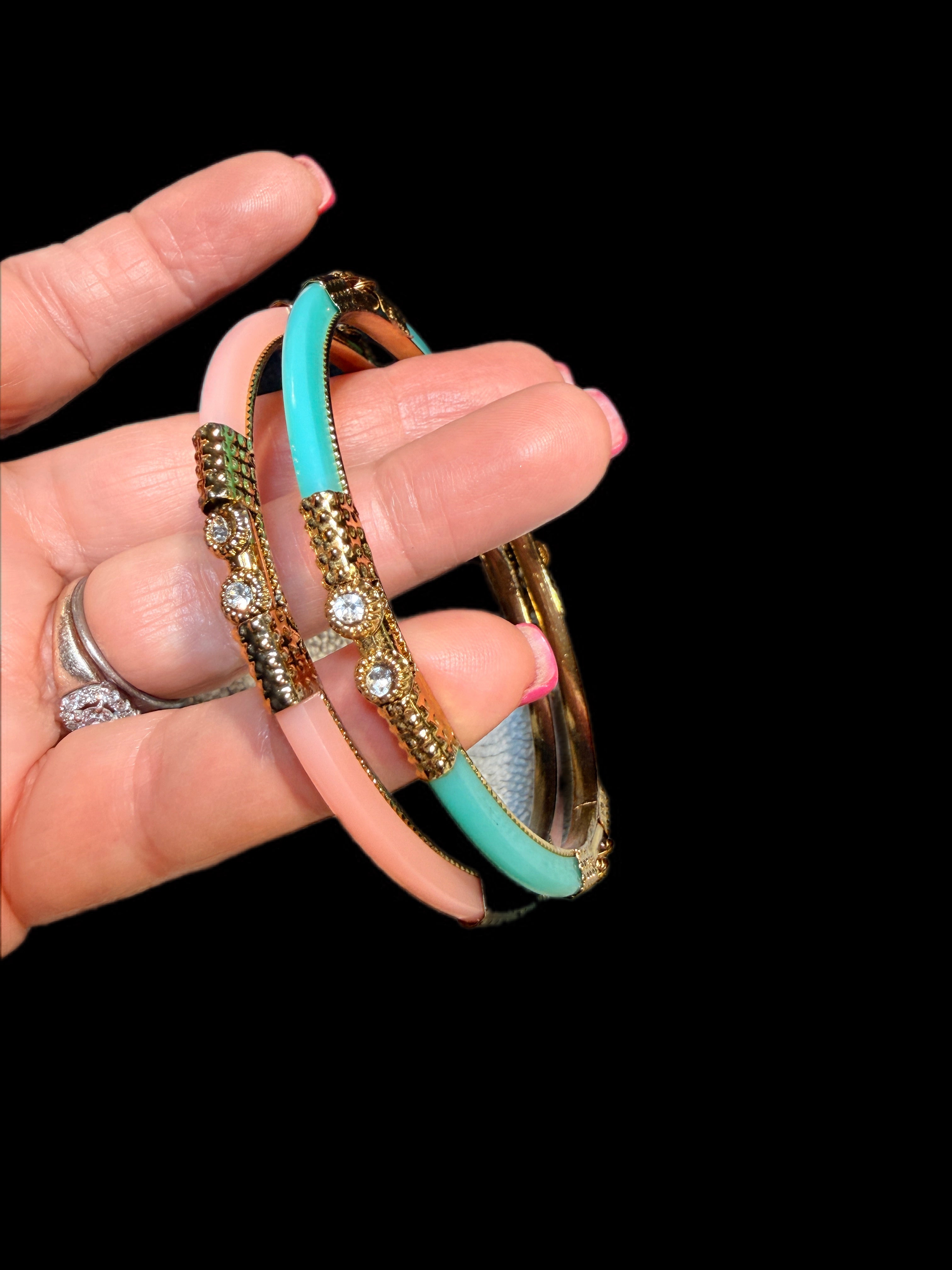PINK & GREEN BANGLES