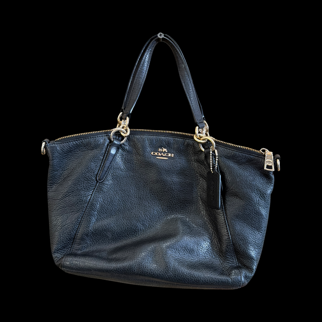 COACH PEBBLE BLACK PURSE