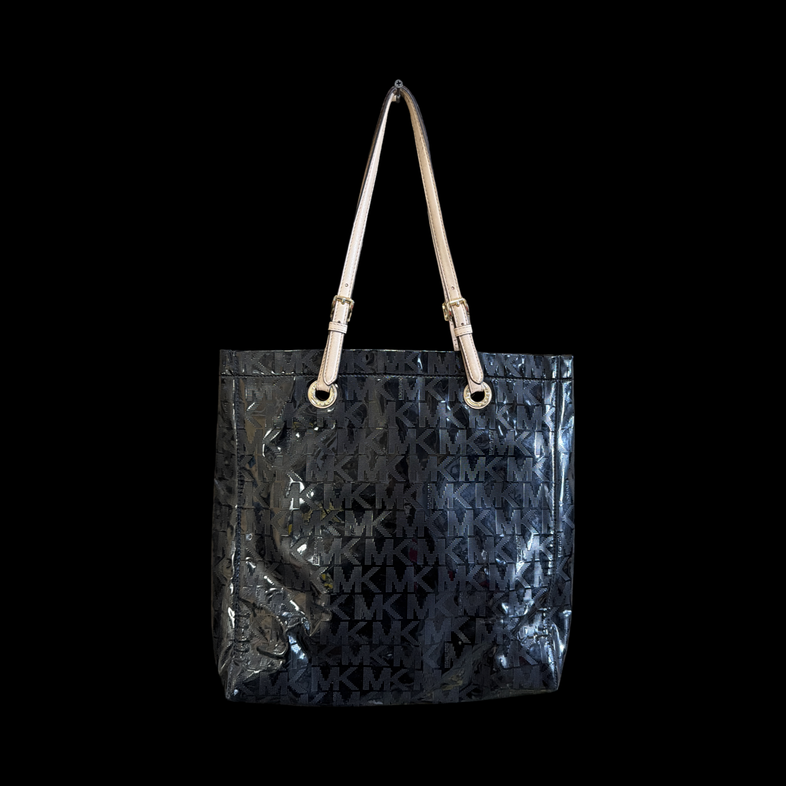 MICHAEL KORS BLACK PATENT LEATHER PURSE