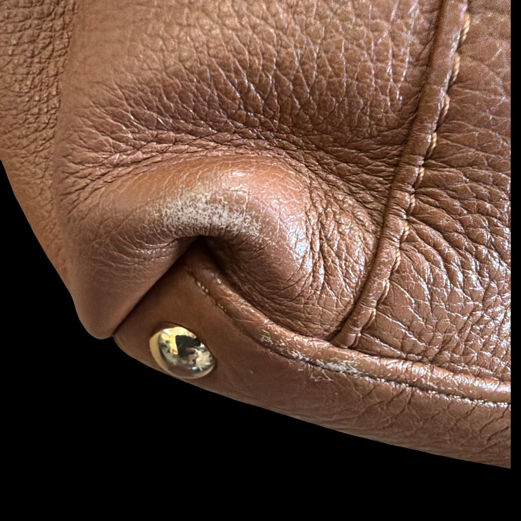 MICHAEL KORS CAMEL PEBBLE PURSE