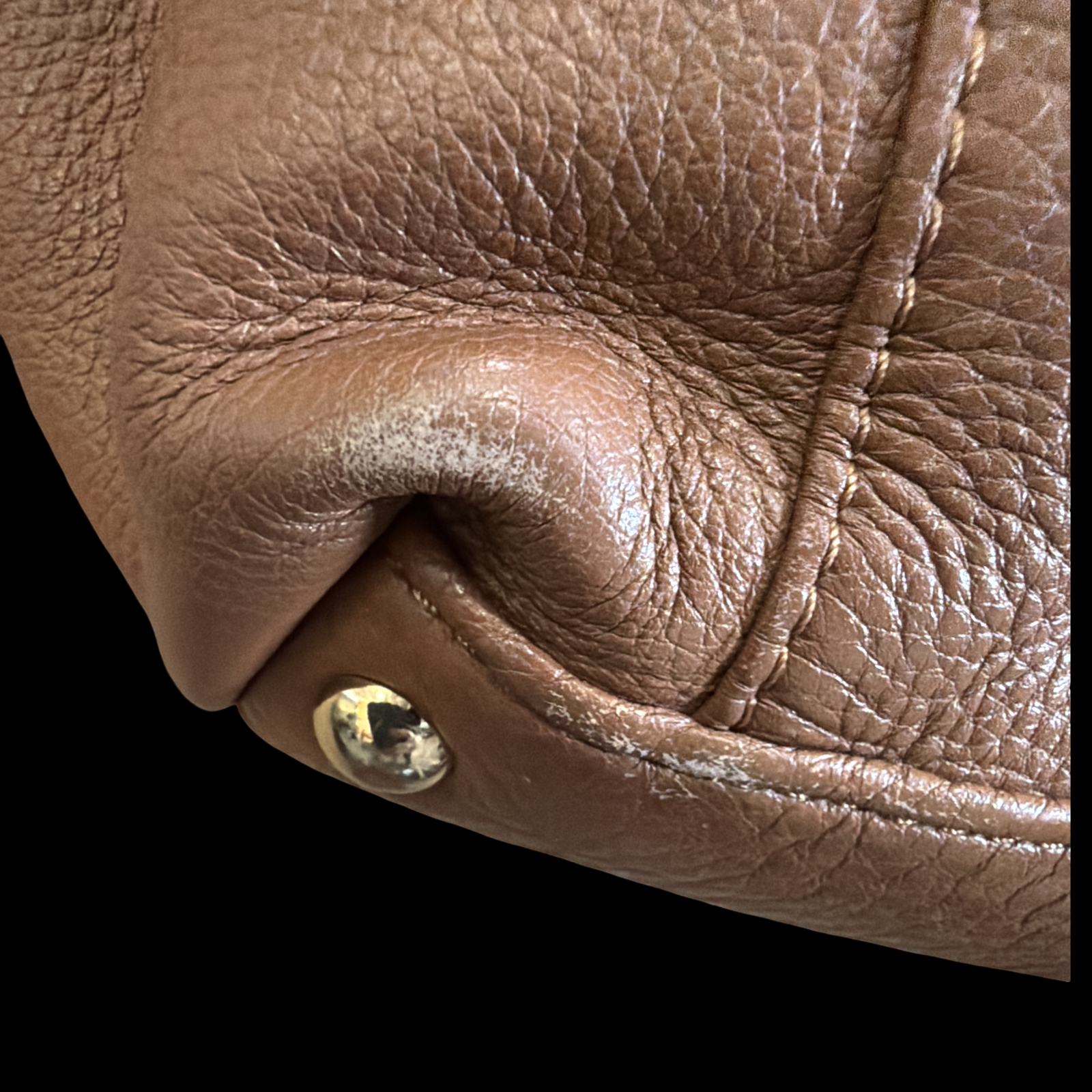 MICHAEL KORS CAMEL PEBBLE PURSE