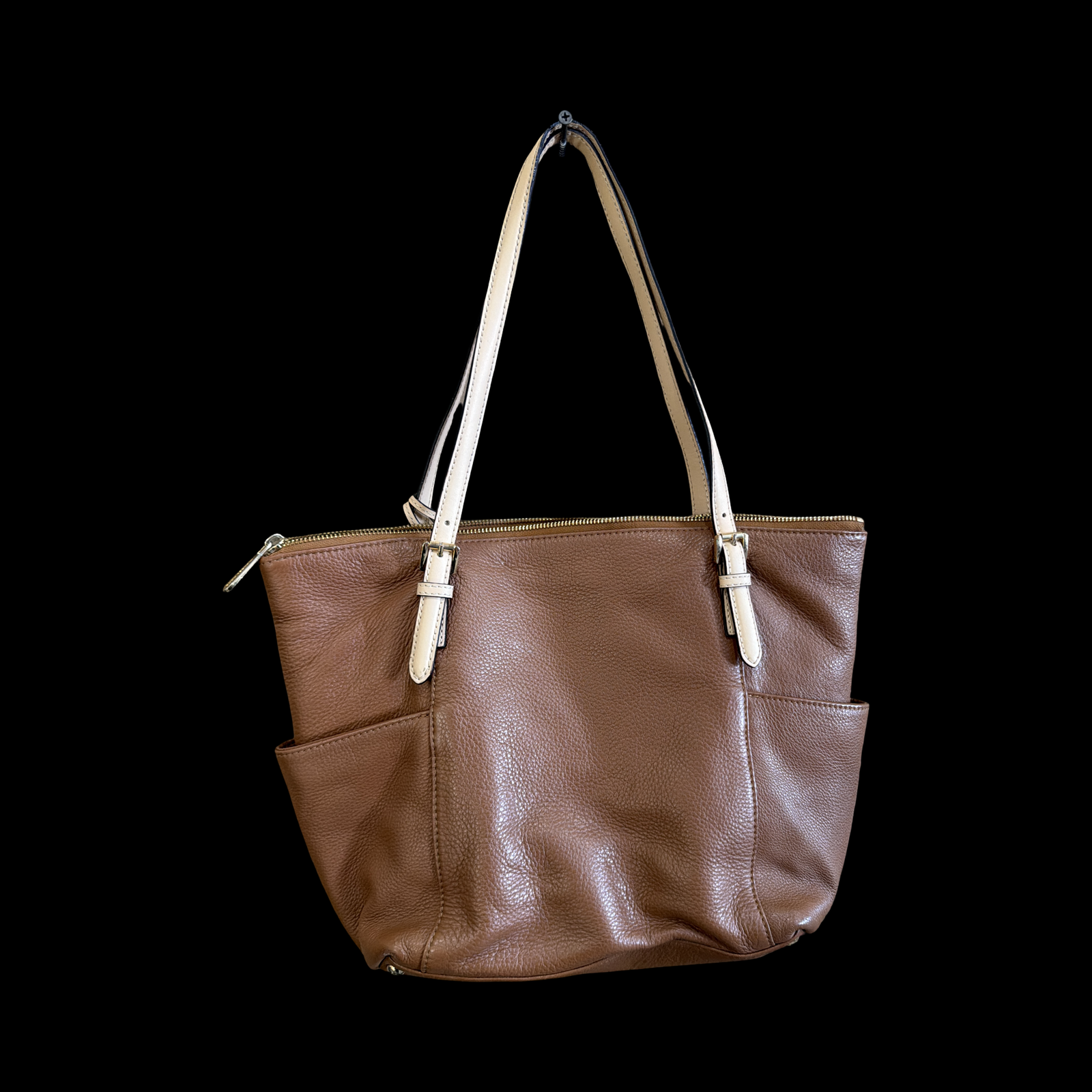 MICHAEL KORS CAMEL PEBBLE PURSE