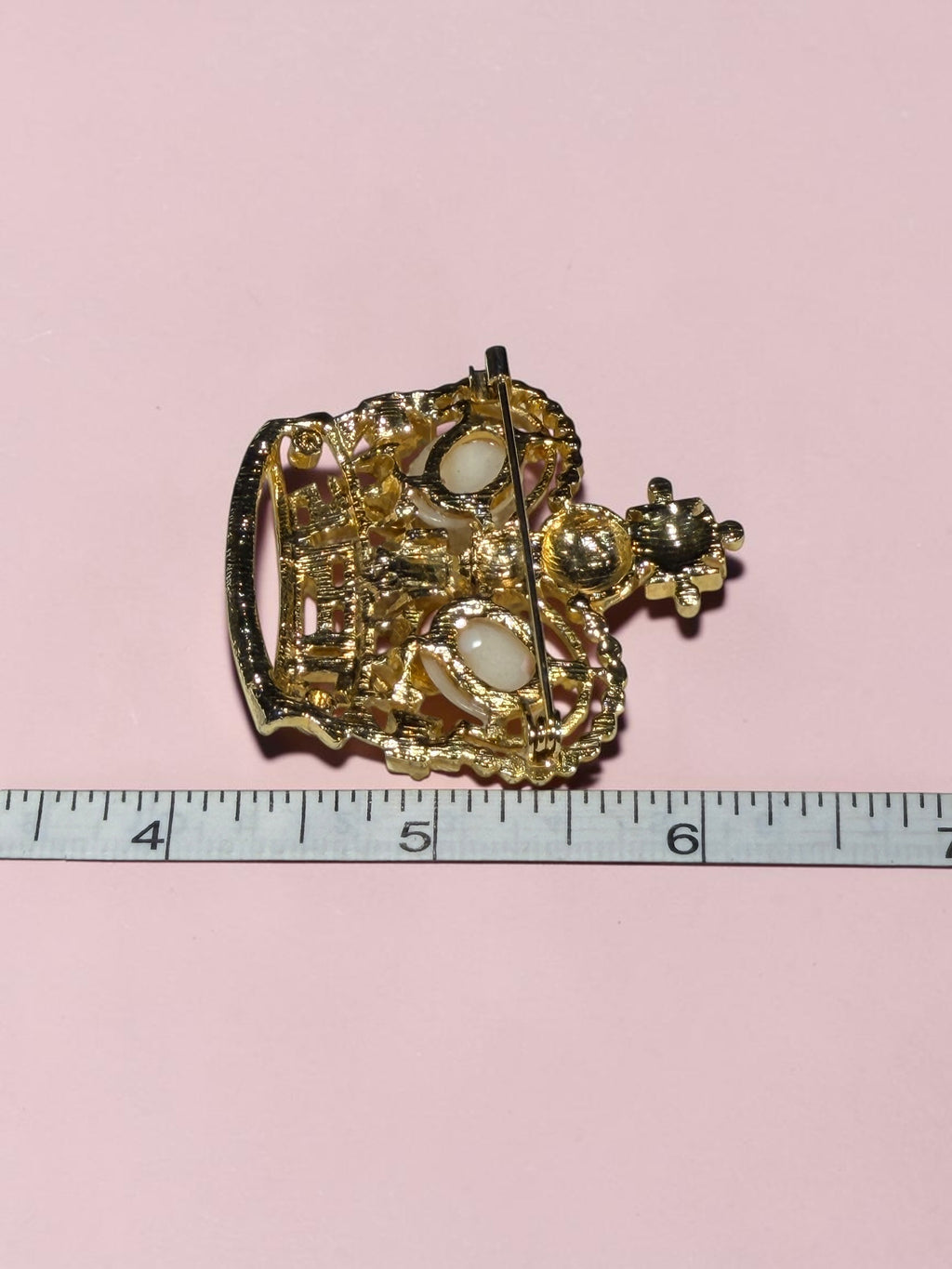 "KING ME" CROWN BROOCH