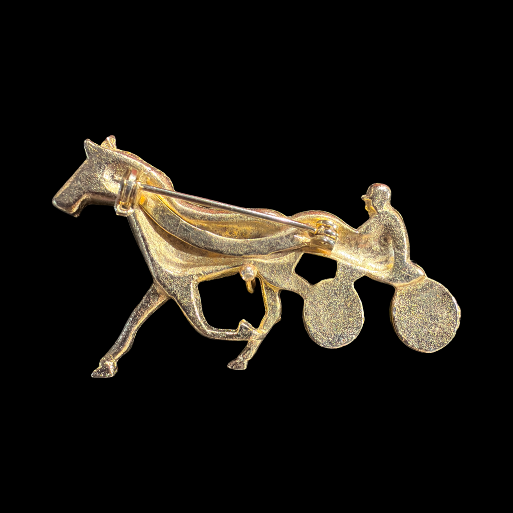 VINTAGE HARNESS RACING BROOCH