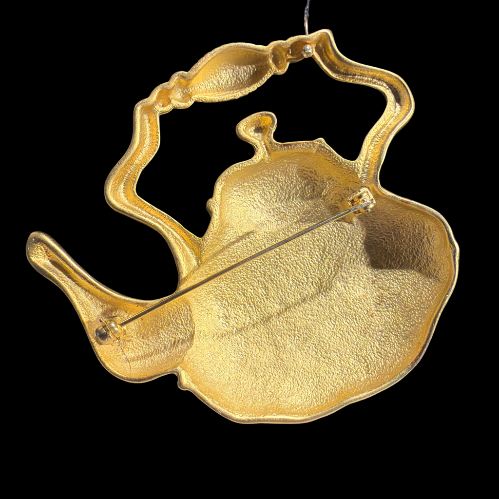 LARGE TEAPOT BROOCH