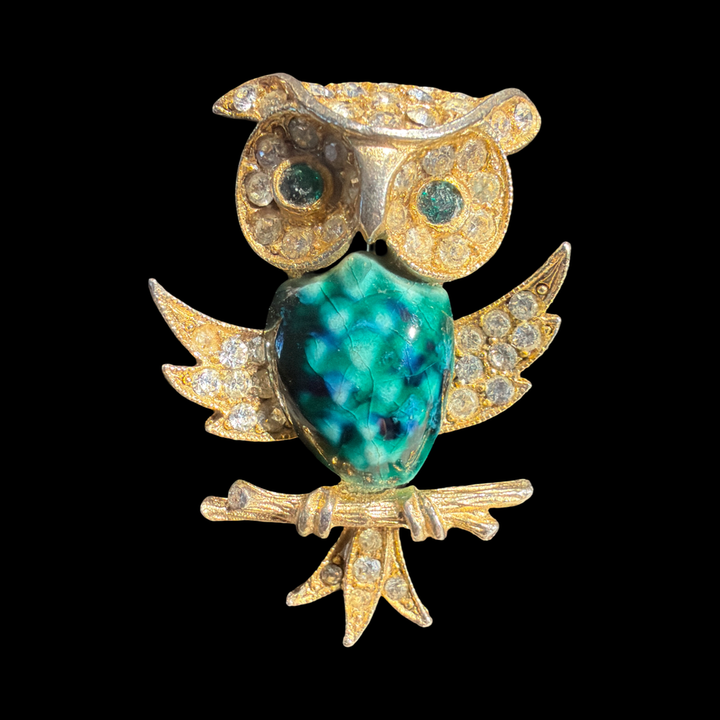 JELLY BELLY OWL BROOCH