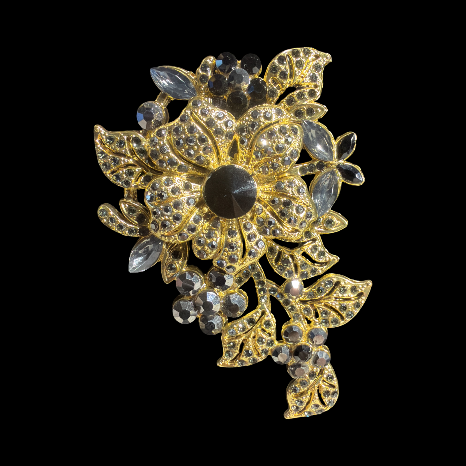 COSTUME FLORAL BROOCH