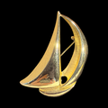 DANECRAFT SAILBOAT BROOCH