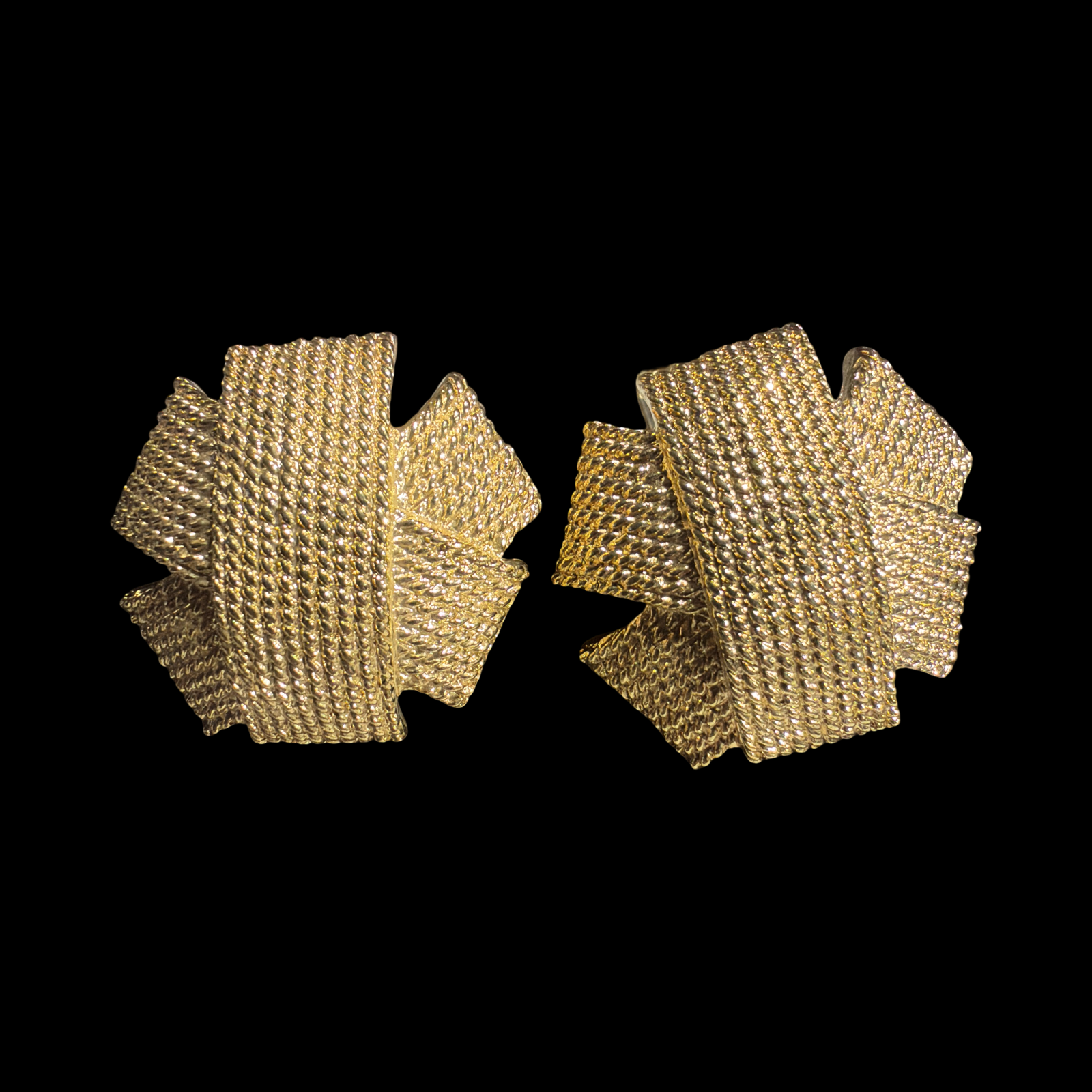 AVON "GOLDEN BURSE" LIVIN' LARGE  EARRINGS