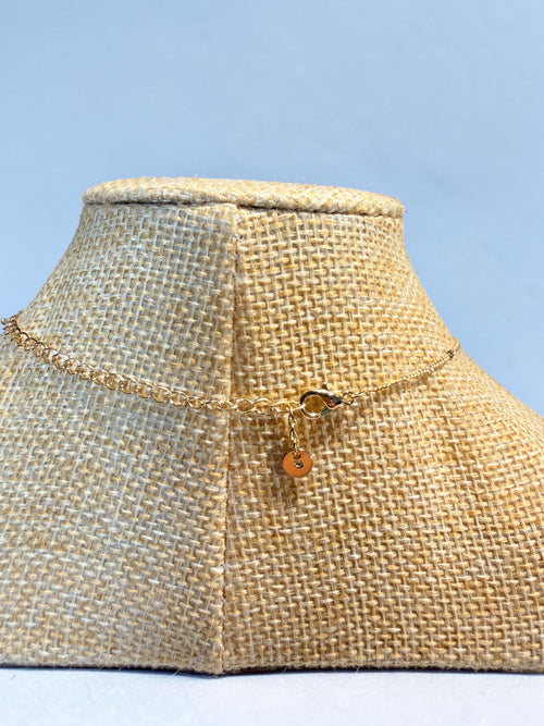 "HEART OS GOLD" GOLD TONE FOIL IN LIQUID INSIDE HEART PENDANT NECKLACE