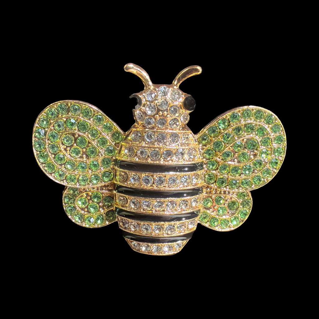 LIME BEE BROOCH