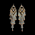 BEADED CHANDELIER HOOK EARRINGS