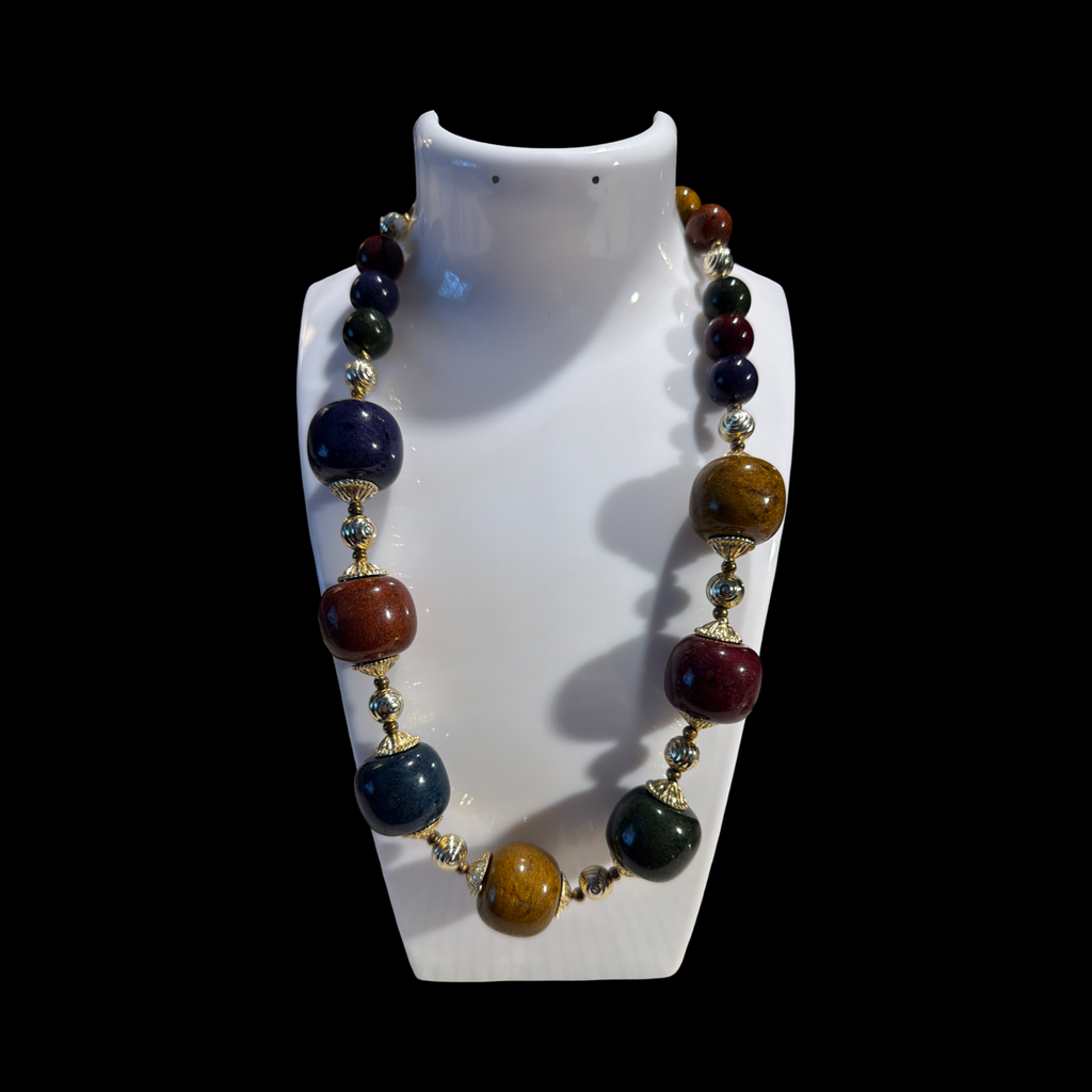 BEADED FALL COLOR NECKLACE
