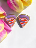 SWIRL PORCELAIN EARRINGS