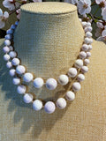 JAPANESE MARBLE STYLE BEADED NECKLACE