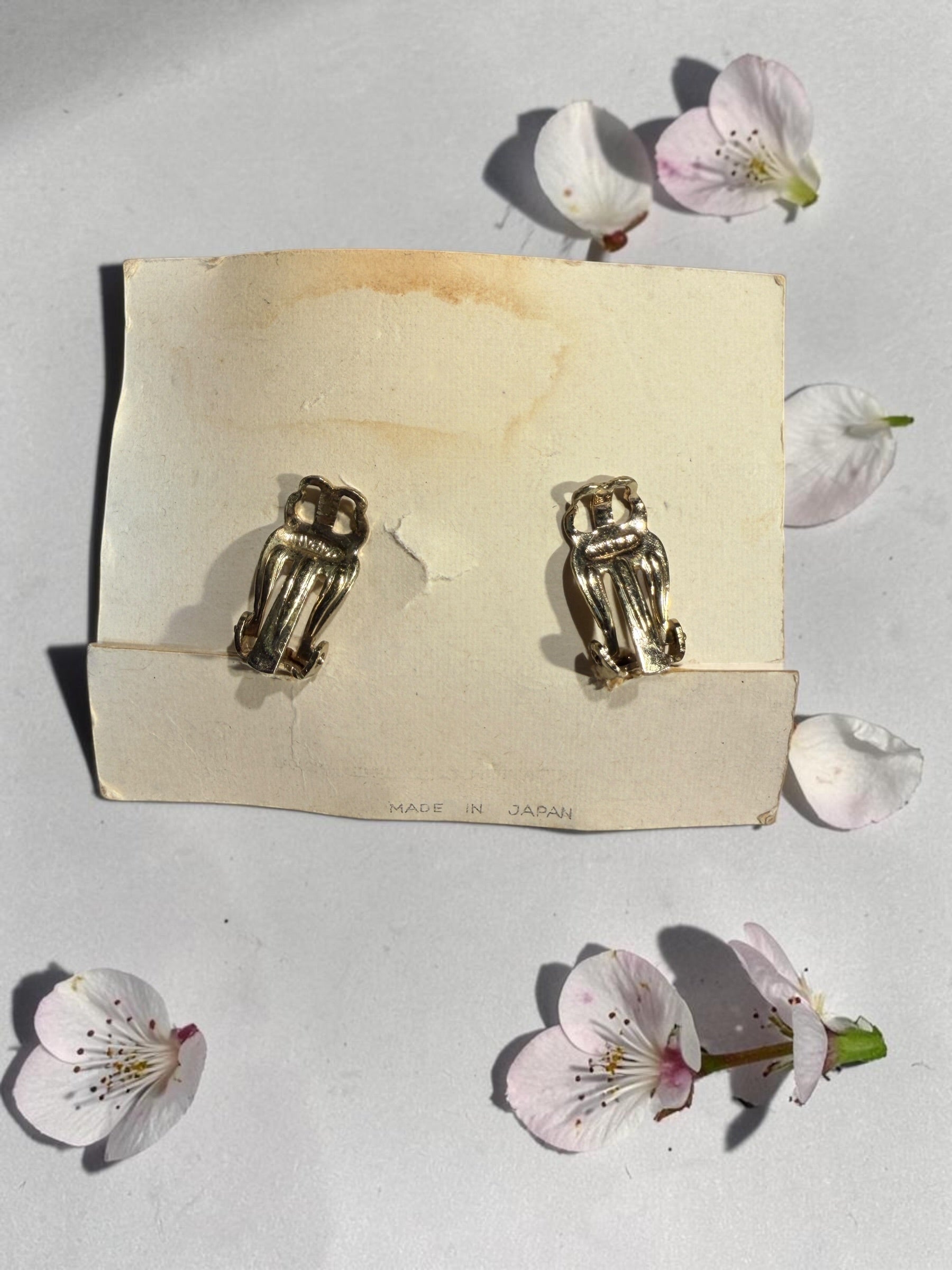 NEW OLD STOCK JAPANESE EARRINGS
