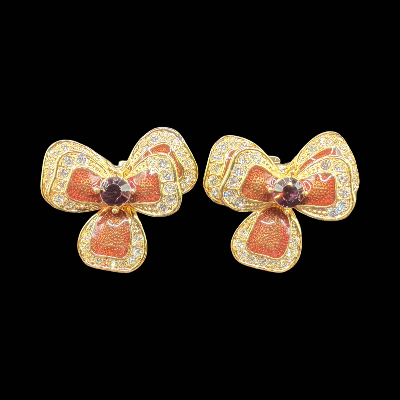 BOW CLIP ON EARRINGS