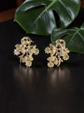 FLORAL RHINESTONE EARRINGS