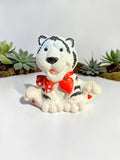 HALLMARK WHITE TIGER BROOCH
