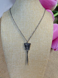 VINTAGE WLF PENDANT NECKLACE