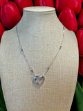 AVON RHINESTONE HEART NECKLACE