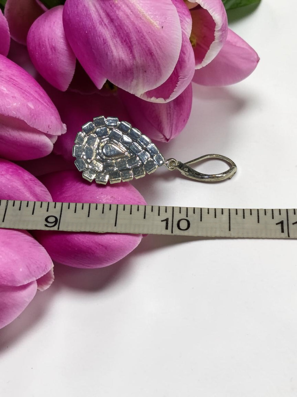TEARDROP RHINESTONE EARRINGS