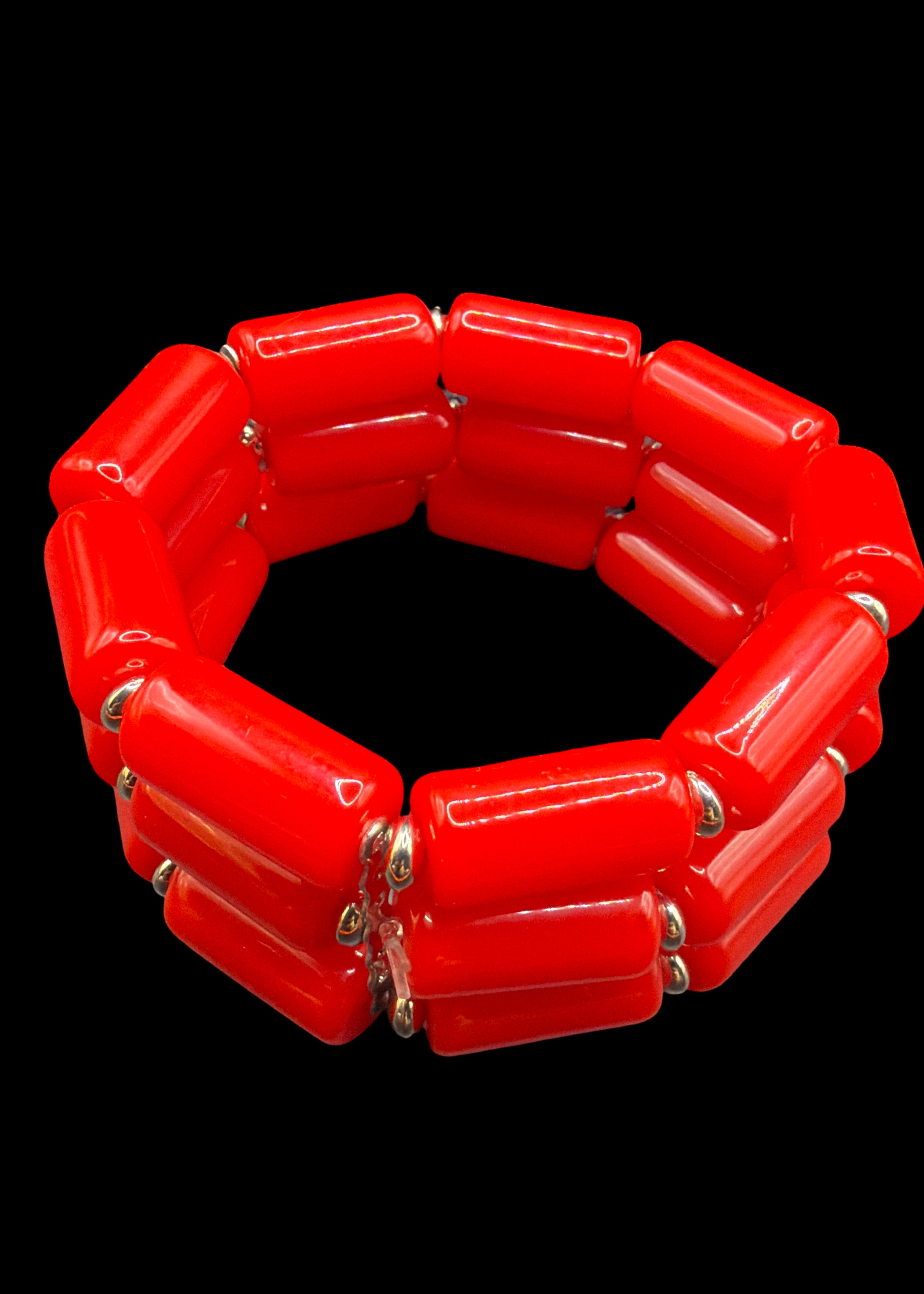 RED STRETCH BRACELET
