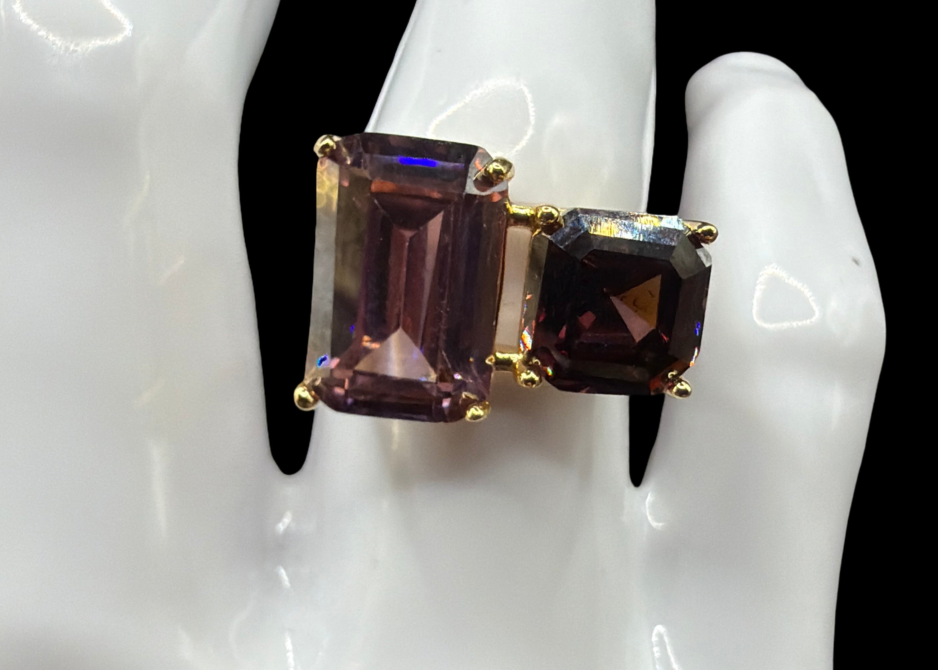 LAYERED BAND 14K GOLD PLATE OVER BRASS RING