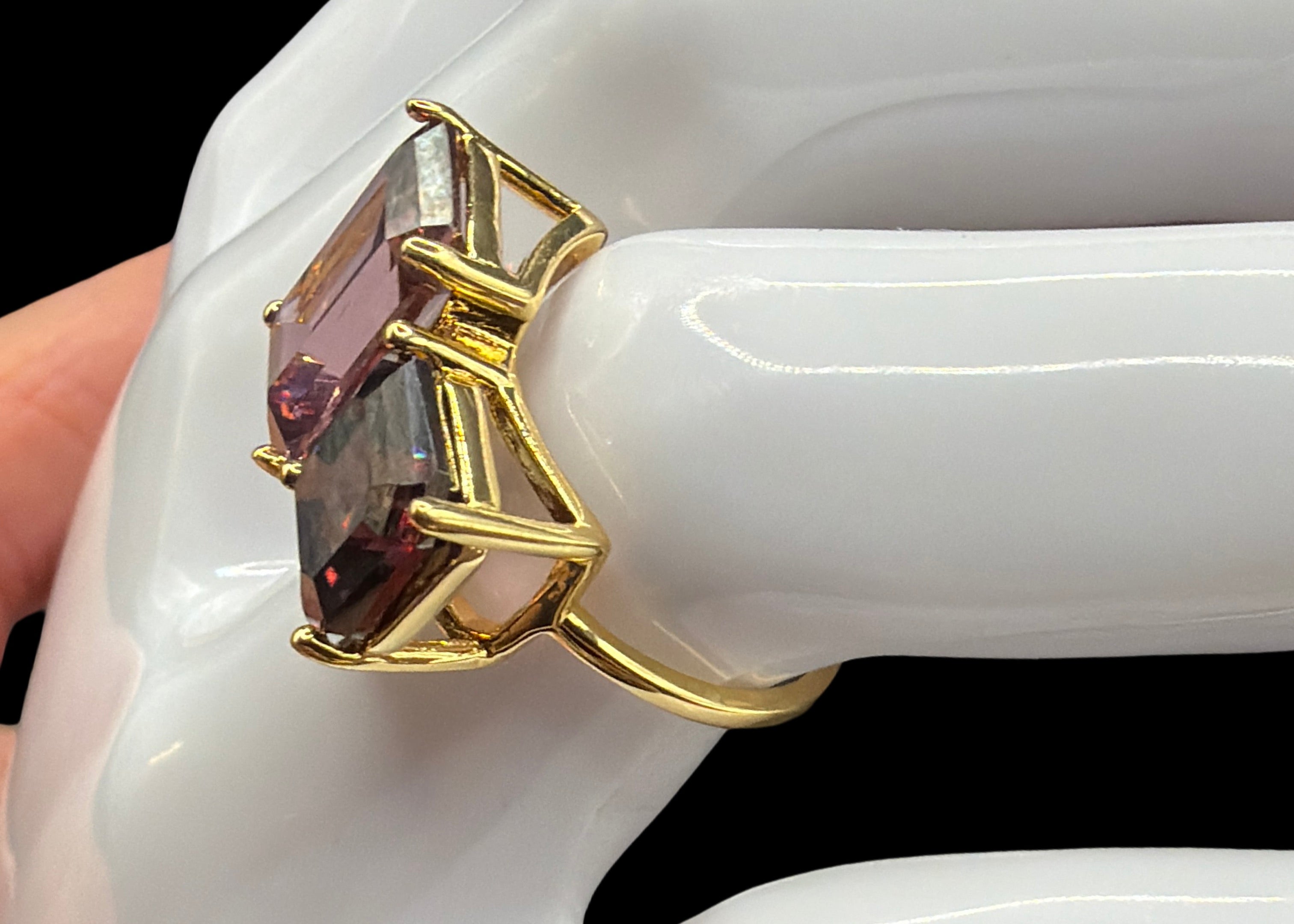 LAYERED BAND 14K GOLD PLATE OVER BRASS RING