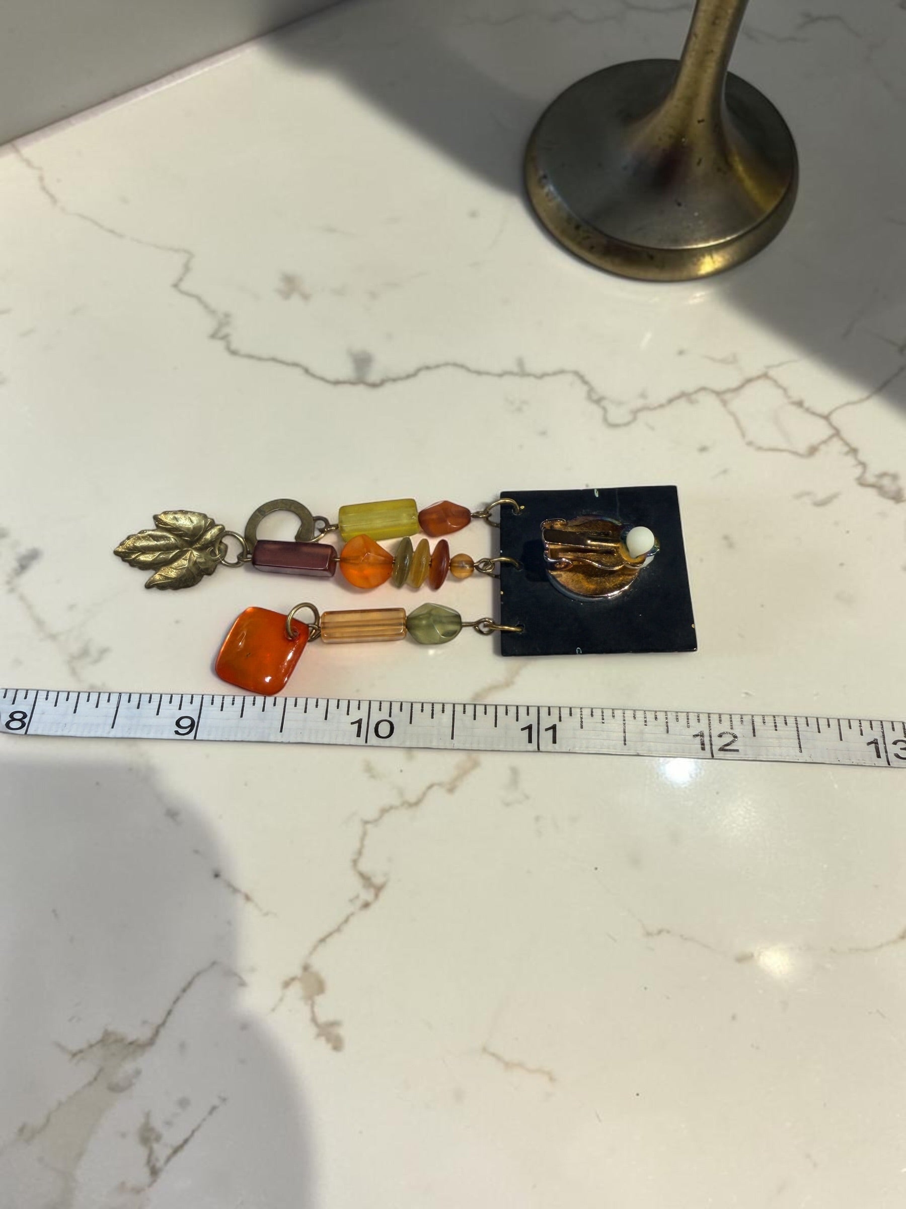 SQUARE EARRINGS WITH FUN DANGLES