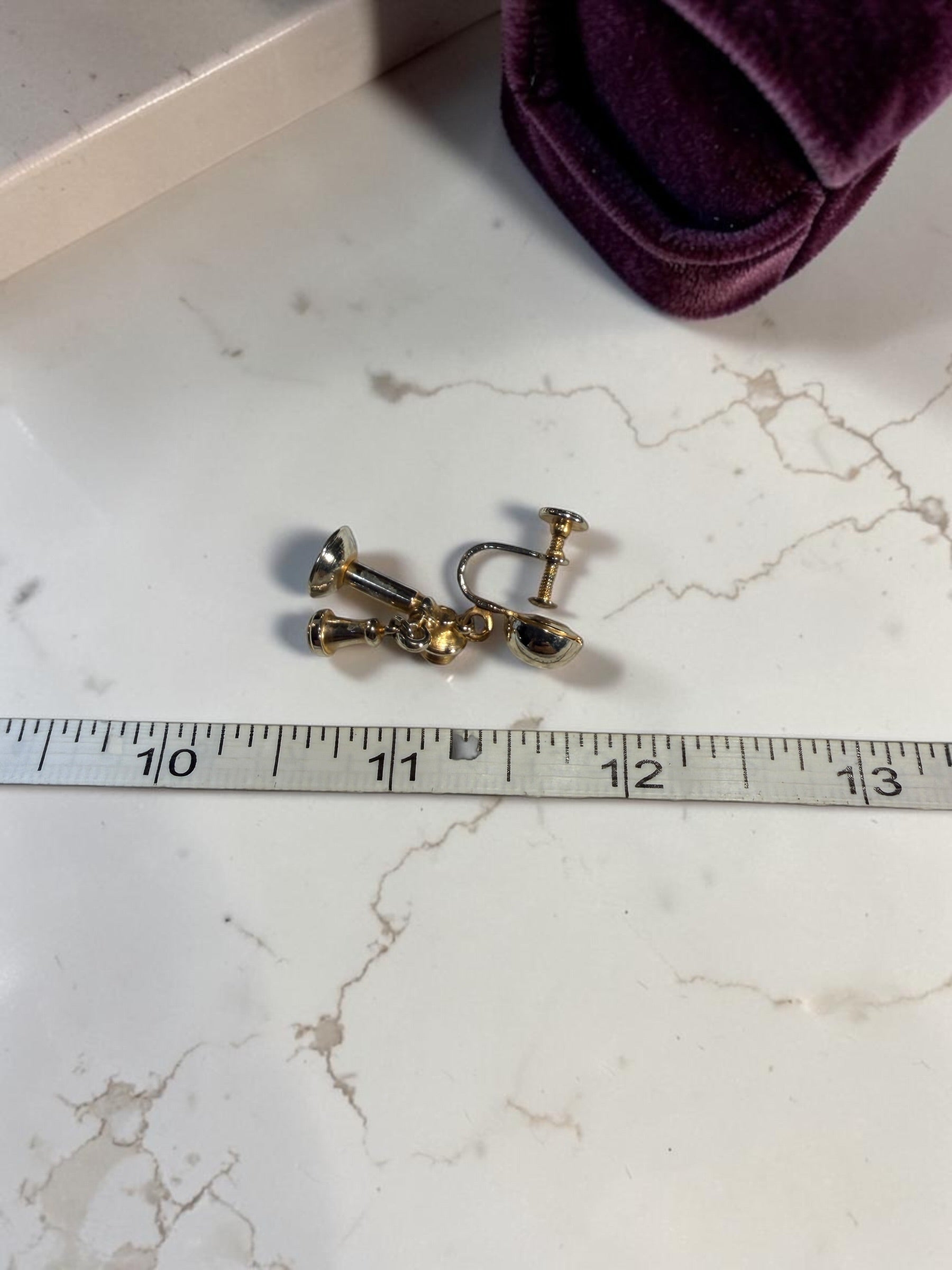 CANDLESTICK TELEPHONE EARRINGS