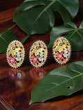 BUTTERFLY AND FLOWER EARRING AND MATCHING RING SET