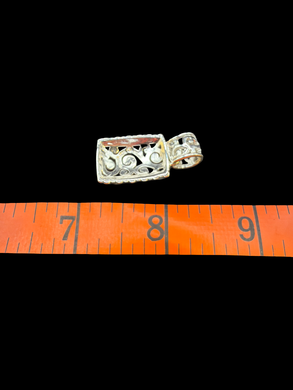 925 SCROLL  PENDANT