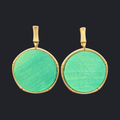 BELK BRAND GOLD TONE AND WOOD EARRINGS